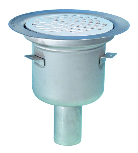 Balder 50P, Golvbrunn, insats och sil av plast, 150x50, rostfritt st�l