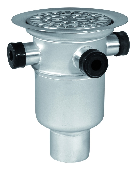 Baldex 75R, Golvbrunn, rostfri insats och sil, 150x75, rostfritt st�l