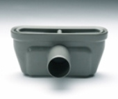 Jafo, Unidrain 1401, Utloppshus, med vattenl�s, gr�