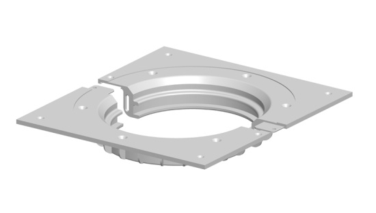 BL�CHER, Drain 250x250, Montageplatta