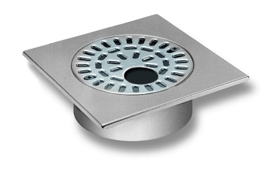 PK300, Klinkerram, med urtag, 300x300, rostfritt st�l