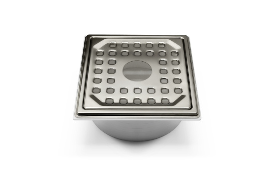 Jafo, Universal, Klinkerram, fyrkantsil med urtag, rostfri/vit