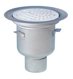 Balder, Spygatt, utan vattenl�sinsats, 150x75, rostfritt st�l