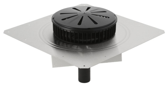 Pluvia, Takbrunn, med v�rmeelement, 56mm, kromst�l