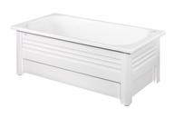 Gustavsberg, Gbg 1300, Badkar, med bottenventil, vit