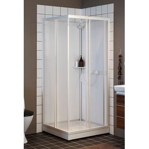 If� Next NKH-L 88 VS, Duschkabin, styren carr� m�nster, vitlack, 80x80