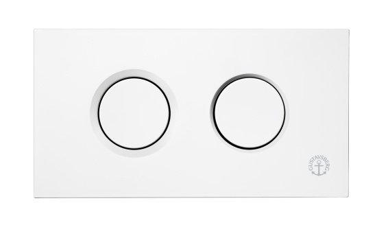 Gustavsberg, XT, Topptrycke, pneumatisk, vit