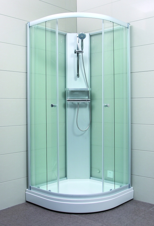 Alterna Express Exclusive, Duschkabin, med duschpanel, 90x90