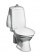 Gustavsberg WC-stol, Gbg 305, barnmodell, vit
