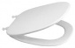 Aqua, WC-sits, med lock, vit
