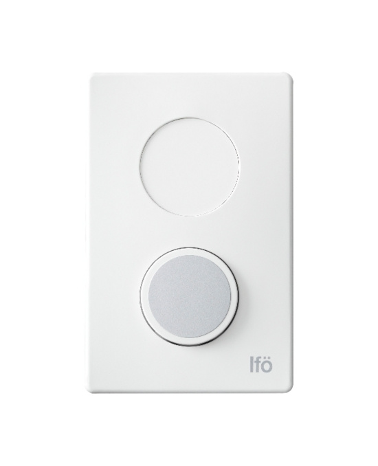 If� Tryckknapp, Sign, vit