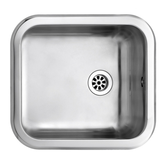 A 340  , Diskl�da, med plugg & kedja, rostfri, 300x340x145mm