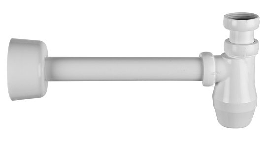 Faluplast, Falu 44300, Vattenl�ssats, med rakt r�r och huv, vit