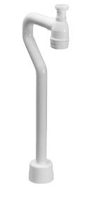 Purus, Vattenl�ssats, instick, S-b�j & huv, vit, G32x40