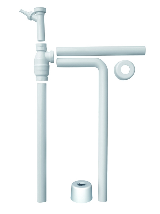 Purus, Universalvattenl�s, botten- och sidoutlopp , vit, G32x40mm