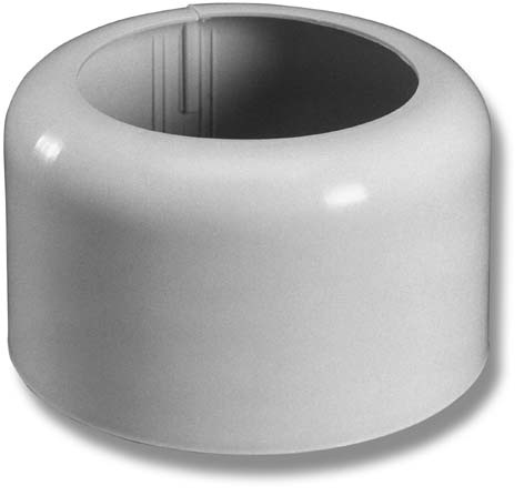 Faluplast, Golvhuv, delbar, vit, h�l 107mm