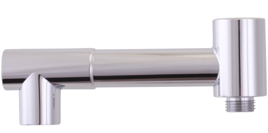 FMM, Garda, Utloppspip, sv�ngbar med omkastare , f�rkromad