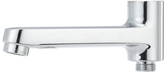 FMM, 9000E, Utloppspip, sv�ngbar med inbyggd omkastare, f�rkromad