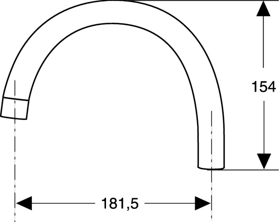 FMM, 9000E, Utloppspip, tv�ttr�nne-modell, f�rkromad