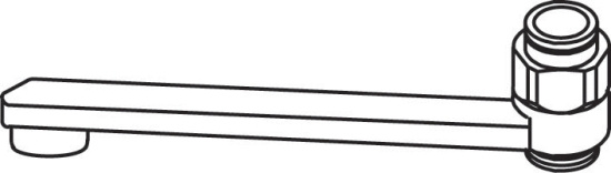 Oras, Utloppspip, med ejektorfunktion  , L=300mm