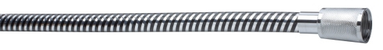Arrow, Duschslang, med konisk och rund mutter, krom/svart, 1,5 m