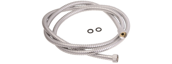 Duschslang, 2000 mm, metall, krom