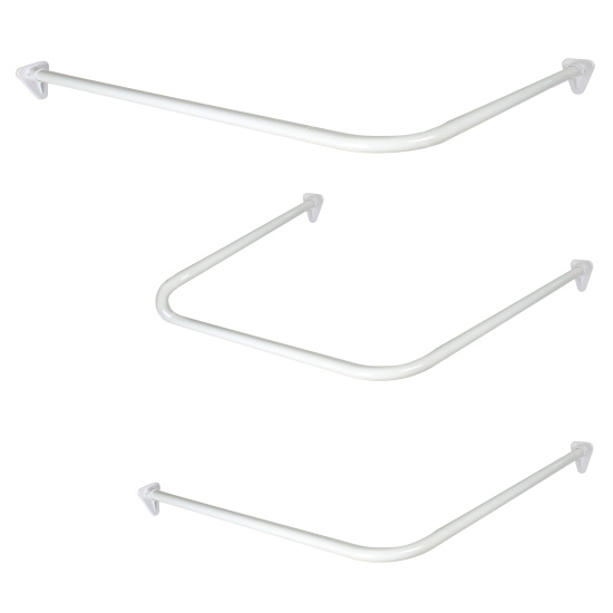 Arrow, Safir Kombi, Duschdraperist�ng, rund, utan ringar/takf�ste, vit