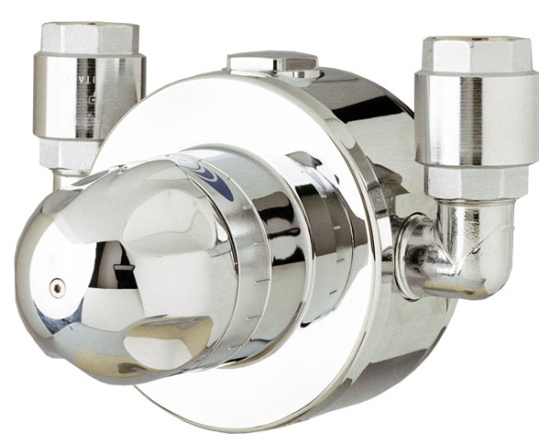 S�kerhetsblandare, f�r n�d- & kombiduschar, krom