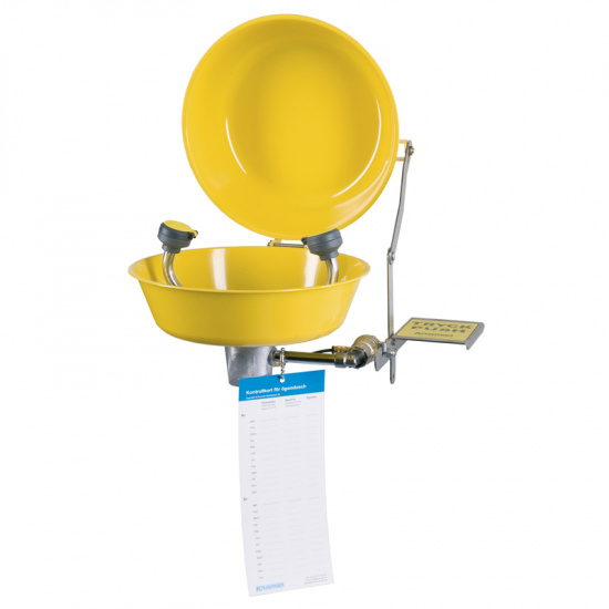 �gondusch med lock, v�ggmodell, gul, syrafast st�l/f�rkrom. m�ssing, pulverlackad