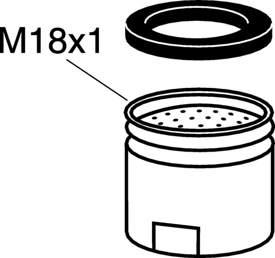 Gustavsberg, Str�lsamlare, M18x1
