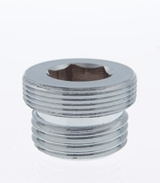 �verg�ngsnippel, utv�ndiga g�ngor, M24x1,0 x G15, f�rkromad