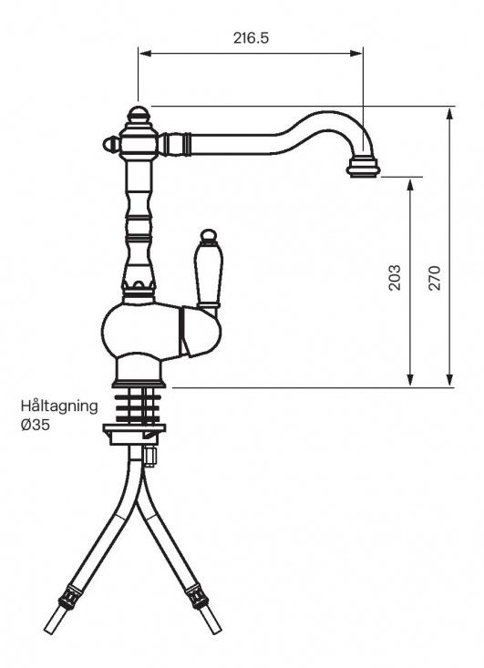 Tapwell Classic FME181 K�ksblandare - Krom