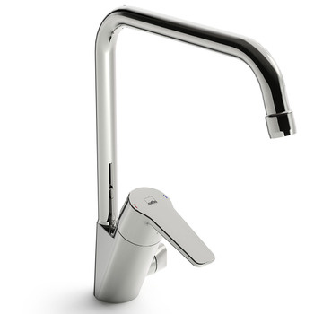 Saga, Diskl�dsblandare, h�g pip sv�ngbar 360�, softpex anslutning, f�rkromad