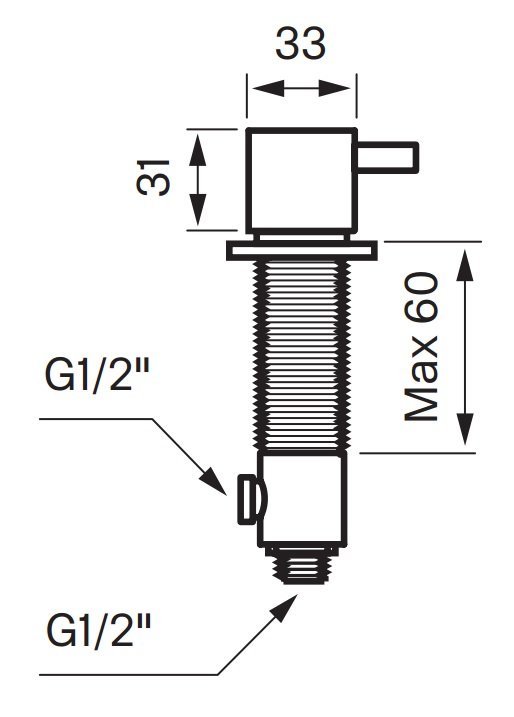 Tapwell BI284 Avst�ngning f�r Diskmaskin - Krom