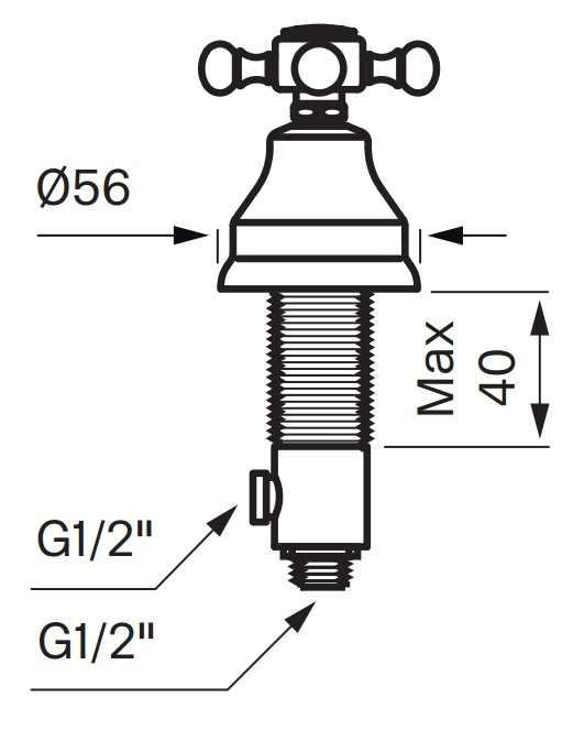 Tapwell VLV284 Avst�ngning f�r Diskmaskin - Krom