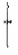 Arrow, Hgtryckslang, med fjder, svart, 2 m