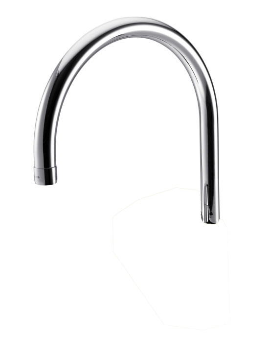 Gustavsberg, Utloppspip, fast, krom