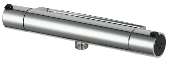 Mora Rexx, Duschblandare, utlopp ned, 150 c/c, krom/svart