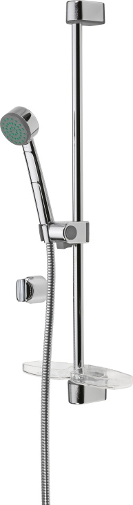 Apollo, Duschset, med st�ng, antikalk, f�rkromad