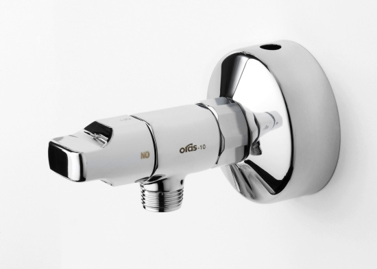 Tappventil, med v�ggf�ste, G20/G15, f�rkromad