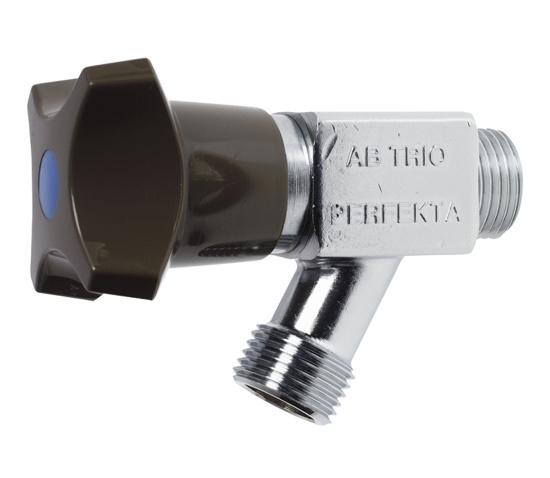 Tappventil, kort modell/utan slangkoppling, G15, mattf�rkromad