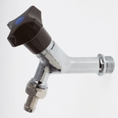 Tappventil, standard/slanganslutning 15 , G15, mattf�rkromad