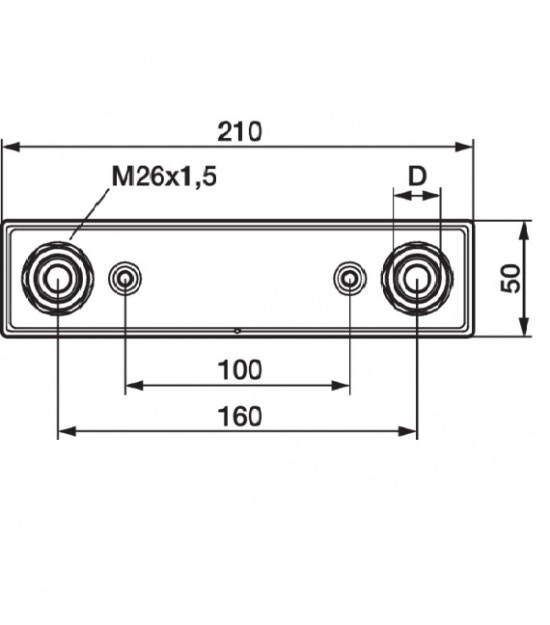Blandarf�ste FMM f�r dold r�rdragning 160 c/c f�r 