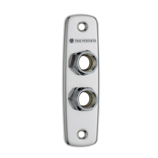 V�ggbricka, inv�ndig g�nga/Pex, G15x15, 40 cc, rostfritt