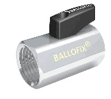Broen, Ballofix 501 med vred, Kulventil rak, inv�ndig x inv�ndig g�nga, R10