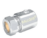 Broen, Ballofix 504 utan vred, Kulventil rak, kl�m x inv�ndig g�nga, 12xR15