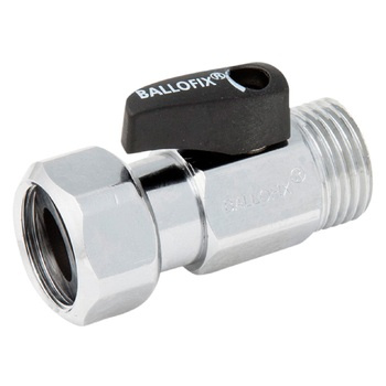 Broen, Ballofix 513 Rak kulventil R15xR15 med lekande mutter