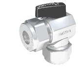 Broen, Ballofix 520 med vred, Kulventil vinkel, kl�m x kl�m, 22x22x90�