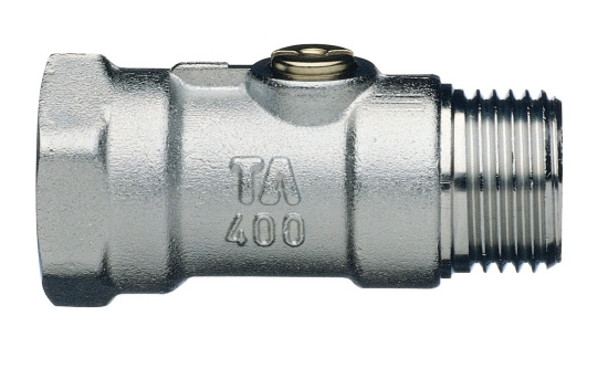 TA 400, Kulventil, inv�ndig/utv�ndig g�nga, G15, f�rkromad