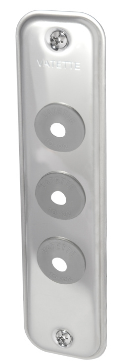 Gustavsberg, Vatette, T�ckbricka, 3-r�r, 40mm c/c